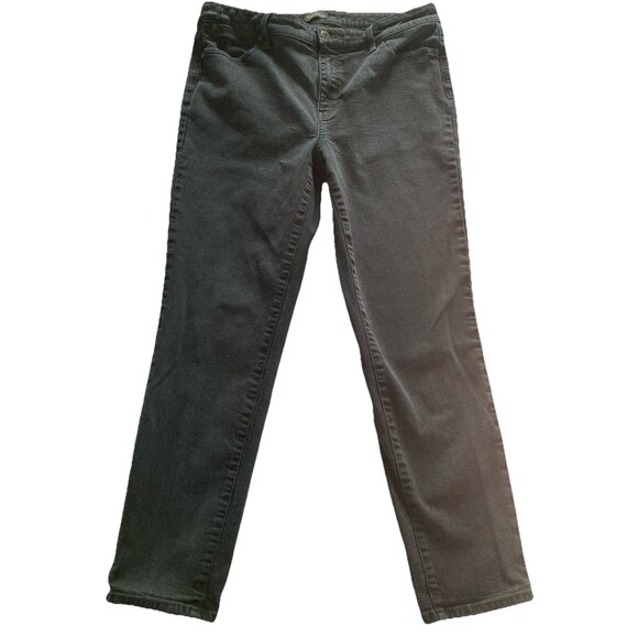 Talbots Denim - Talbot’s Slim Ankle Jeans Women’s 12P Black Stretch Good Condition Straight Leg